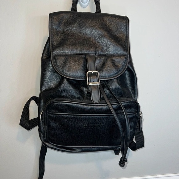 Lancaster black backpack purse